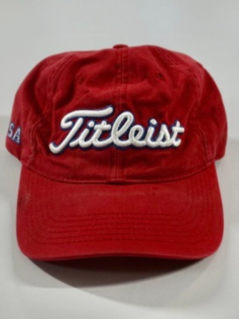 Vintage Titleist Strapback USA Hat Stars & Stripes Red Adult OSFA